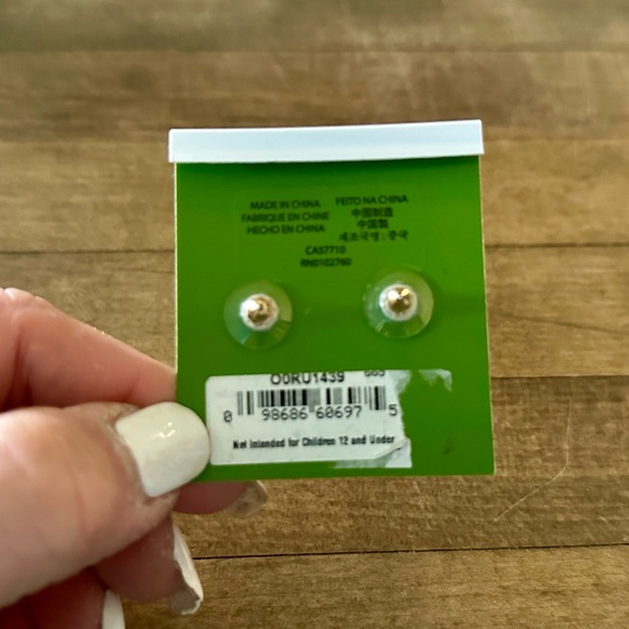 Kate Spade Gold Lady Marmalade Crystal Stud Earrings - Picture 6 of 6